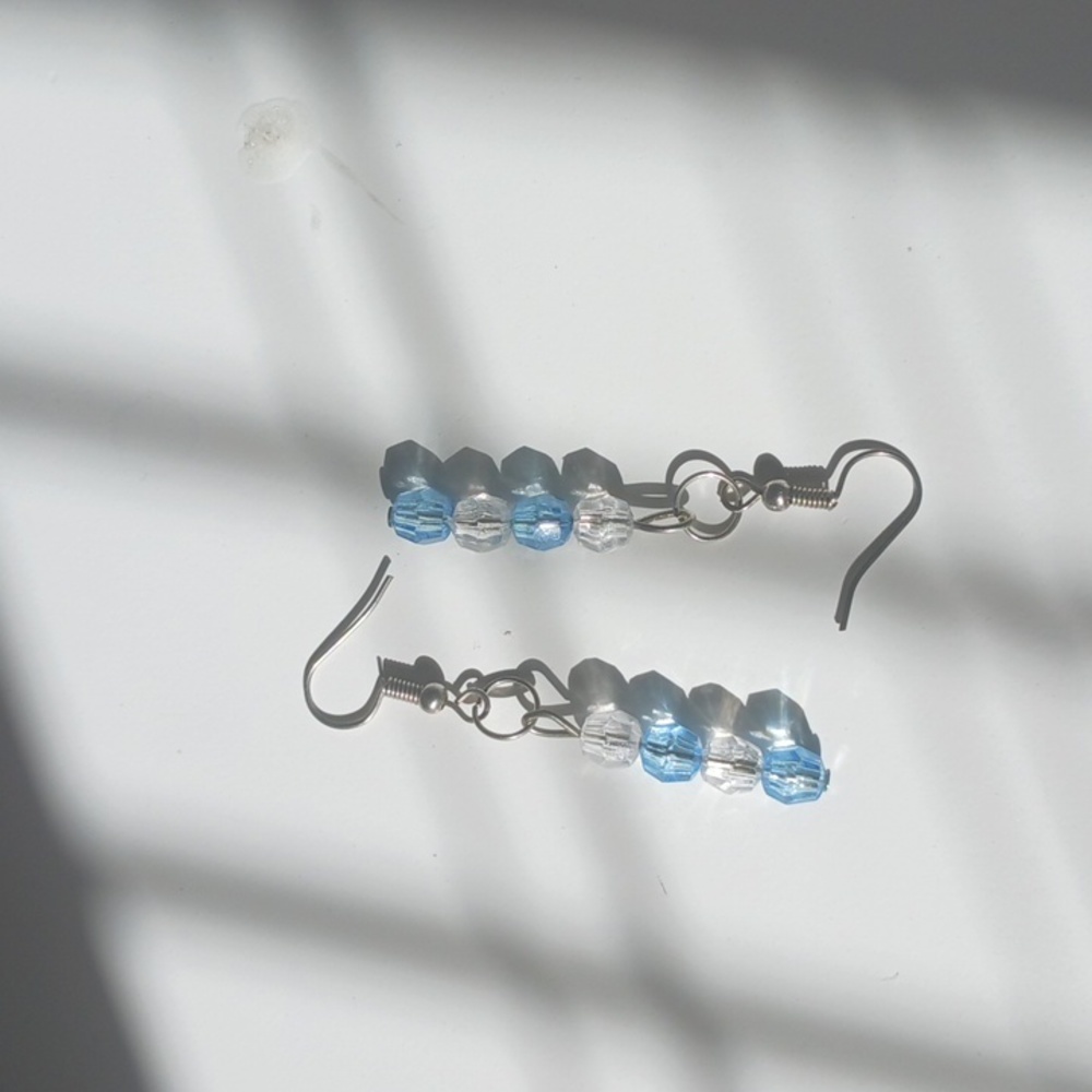 Matching Blue Earrings and Bracelet - Picture 3 of 3